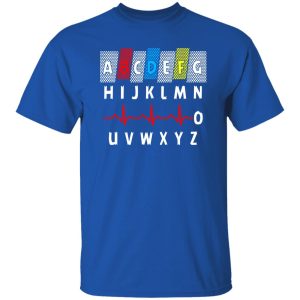 Funny Alphabet Heartbeat Gifts for Nurse Shirt