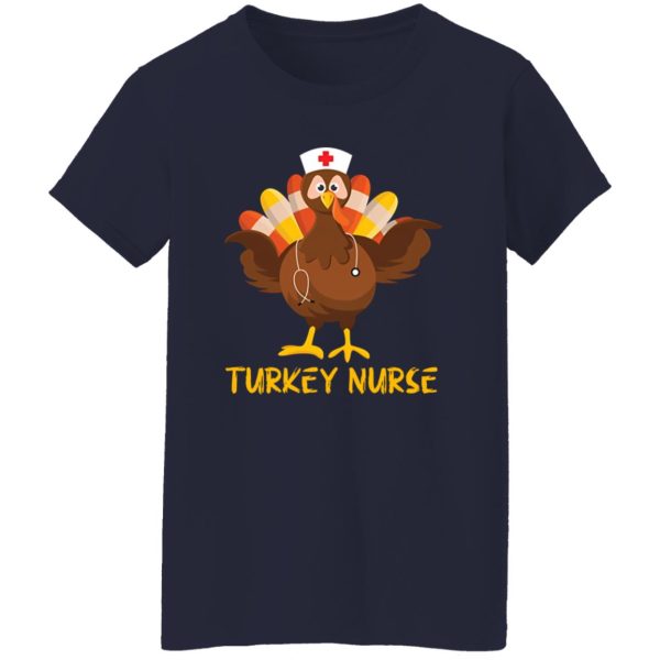 Funny Turkey Nurse Thanksgiving Nursing Shirt