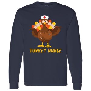 Funny Turkey Nurse Thanksgiving Nursing Shirt