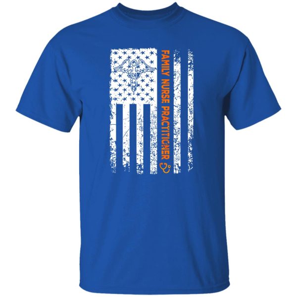 Family Nurse Practitioner American Flag Shirt