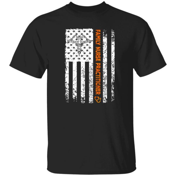 Family Nurse Practitioner American Flag Shirt