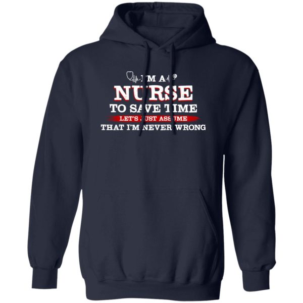 I’m A Nurse To Save Time Let’s Just Assume That I’m Never Wrong (2) Shirt