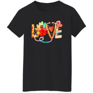 Love Nurse Turkey for Thanksgiving Shirt