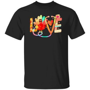 Love Nurse Turkey for Thanksgiving Shirt