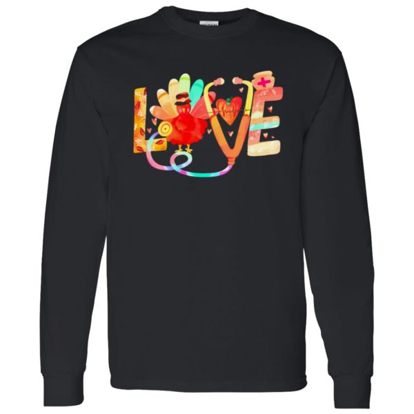 Love Nurse Turkey for Thanksgiving Shirt