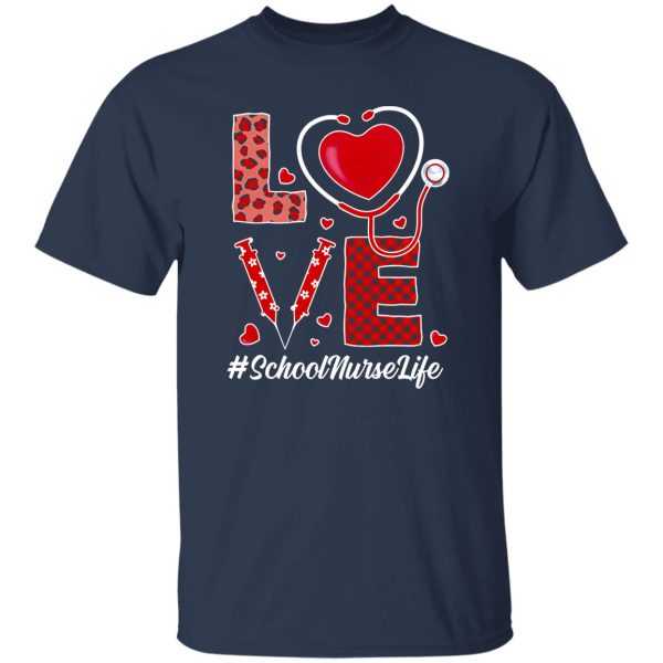 Love School Nurse Life Leopard Shirt