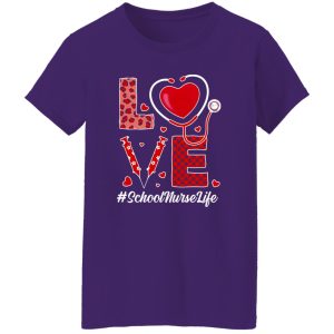 Love School Nurse Life Leopard Shirt