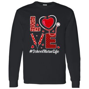 Love School Nurse Life Leopard Shirt