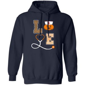 Jack-o’-latern Nurse With Stethoscope Love Funny Halloween Nurse Shirt