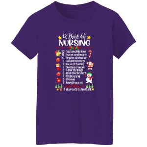 12 Days Of Nursing Call Lights Blinking Phones Are Ringing Doctors Patients Shirt