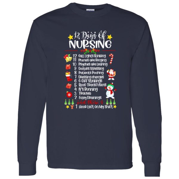 12 Days Of Nursing Call Lights Blinking Phones Are Ringing Doctors Patients Shirt