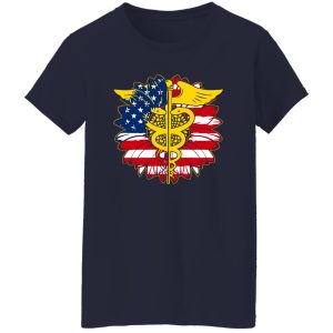 Nurse American Flag Sunflower Staff Of Hermes Shirt