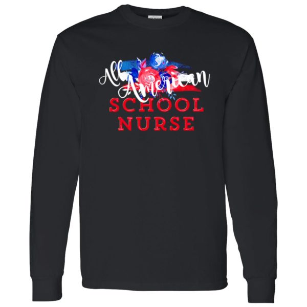 All American School Nurse Patriotic Shirt