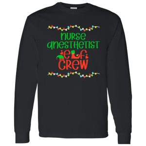 Nurse Anesthetist Elf Crew for Christmas Shirt