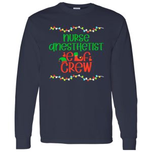 Nurse Anesthetist Elf Crew for Christmas Shirt