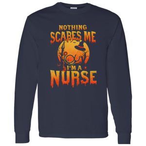 Nothing Scares Me I’m A Nurse Halloween Witch Shirt