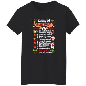 12 Days Of Nursing – Funny Christmas Nurse Shirt