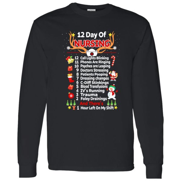 12 Days Of Nursing – Funny Christmas Nurse Shirt