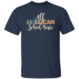 All American School Nurse Leopard Shirt