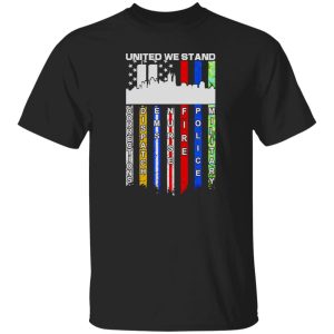 American Flag United We Stand Corrections Dispatch EMS Nurse Fire Police Military T-Shirt Shirt