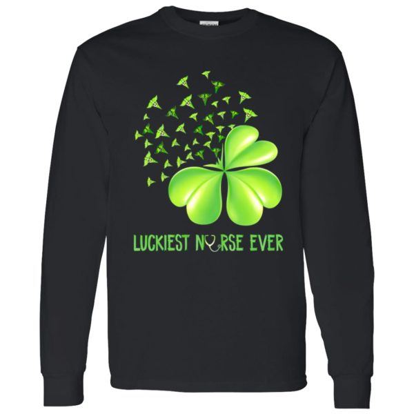 Luckiest Nurse Ever Shamrock CNA Spreading Shirt