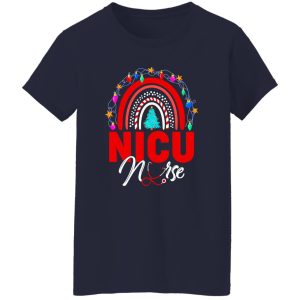 NICU Nurse Christmas Rainbow Gift for Nurse Shirt