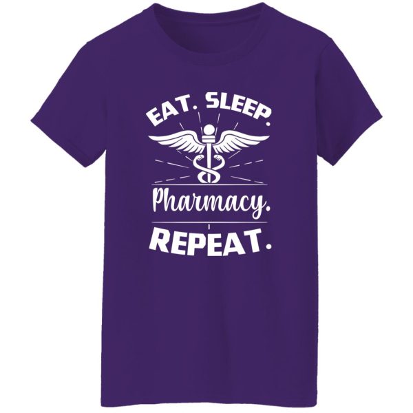 Nurse Logo Eat Sleep Pharmacy Repeat Shirt