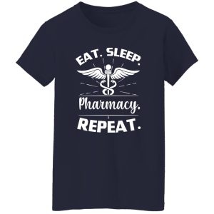 Nurse Logo Eat Sleep Pharmacy Repeat Shirt