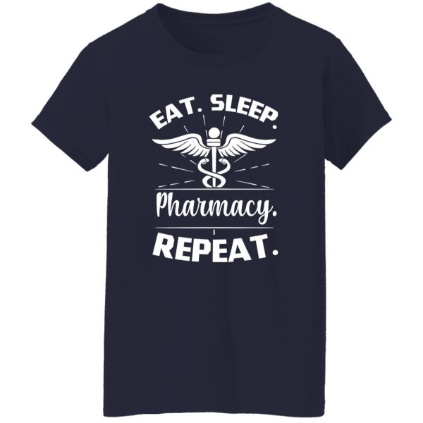 Nurse Logo Eat Sleep Pharmacy Repeat Shirt