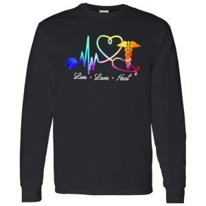 sNurse Live Love Heal Shirt