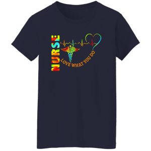 Nurse Love What You Do Caduceus Symbol Of Hermes Heartbeat Shirt