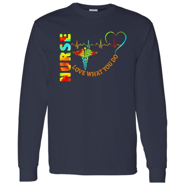 Nurse Love What You Do Caduceus Symbol Of Hermes Heartbeat Shirt