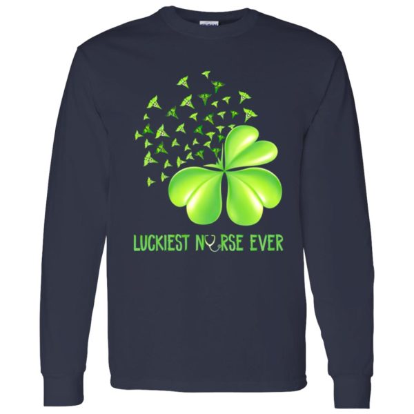 Luckiest Nurse Ever Shamrock CNA Spreading Shirt