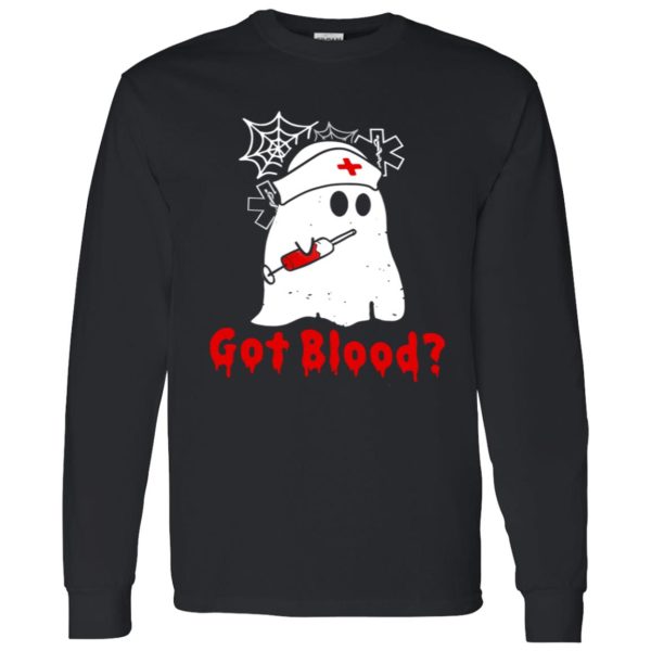 Nurse Boo Got Blood Halloween Shirt