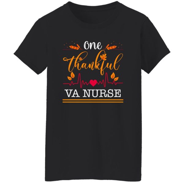 One Thankful Va Nurse Thanksgiving Gift Cute Shirt