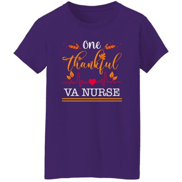 One Thankful Va Nurse Thanksgiving Gift Cute Shirt