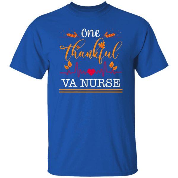 One Thankful Va Nurse Thanksgiving Gift Cute Shirt