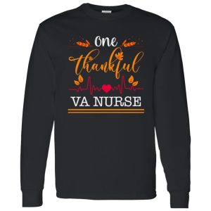 One Thankful Va Nurse Thanksgiving Gift Cute Shirt