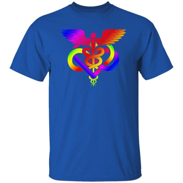 Rainbow Nurse Symbol and Infinity Sign Shirt