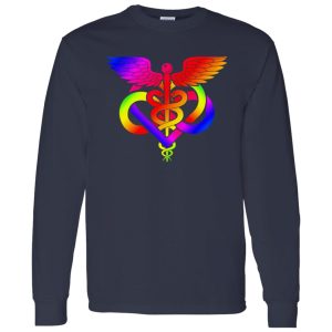 Rainbow Nurse Symbol and Infinity Sign Shirt