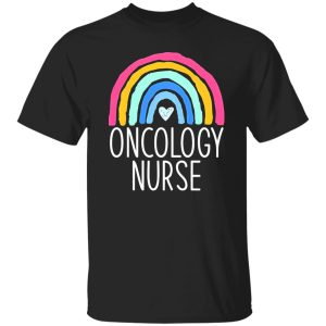 Rainbow Heart Oncology Nurse Shirt