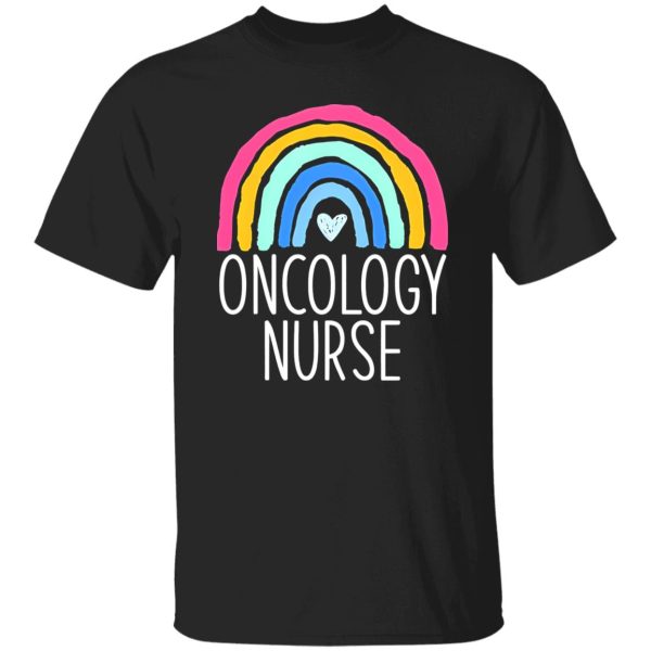 Rainbow Heart Oncology Nurse Shirt