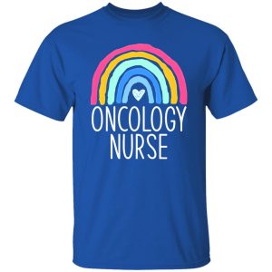 Rainbow Heart Oncology Nurse Shirt