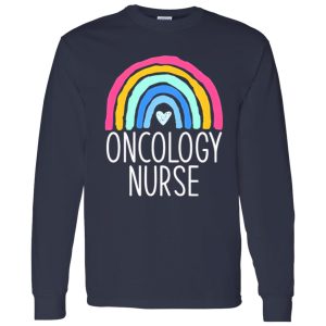 Rainbow Heart Oncology Nurse Shirt