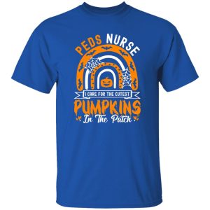 Peds Nurse I Care For The Cutest Pumpkins In The Patch Halloween Shirt