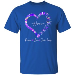 Peace Sign EMT Nurse Peace Love Save Lives Shirt