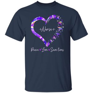 Peace Sign EMT Nurse Peace Love Save Lives Shirt