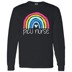 Picu Nurse The Pediatric Intensive Care Unit Nurse Rainbow Heart New Version Shirt