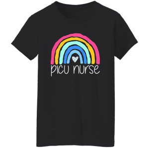 Picu Nurse The Pediatric Intensive Care Unit Nurse Rainbow Heart New Version Shirt