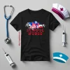 All American School Nurse Patriotic Shirt